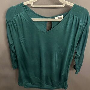 Old Navy Teal Long Sleeve Women's Top